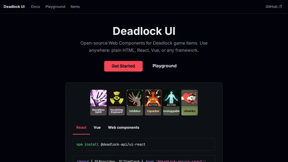 Deadlock UI